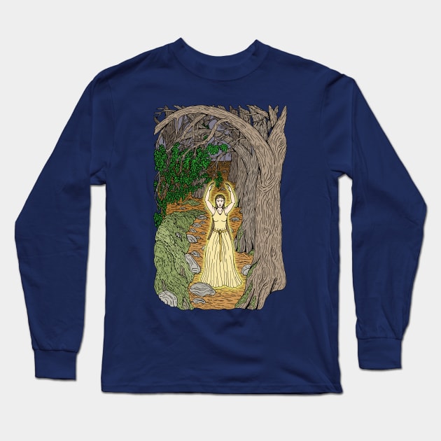 Eldritch Mistress Long Sleeve T-Shirt by AzureLionProductions